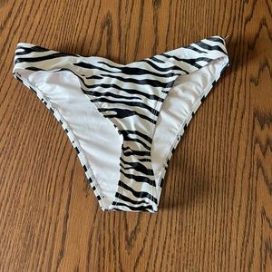 NASTY GAL zebra print bikini bottoms